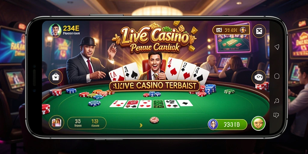 Screenshot gameplay 234E yang menampilkan suasana Live Casino yang mendebarkan.