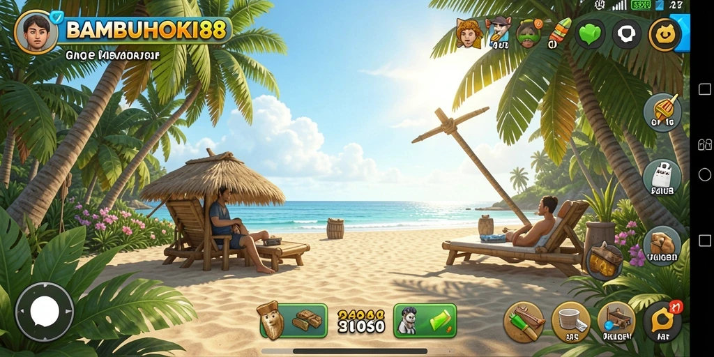 Tampilan menarik gameplay Casual dari BAMBUHOKI88.