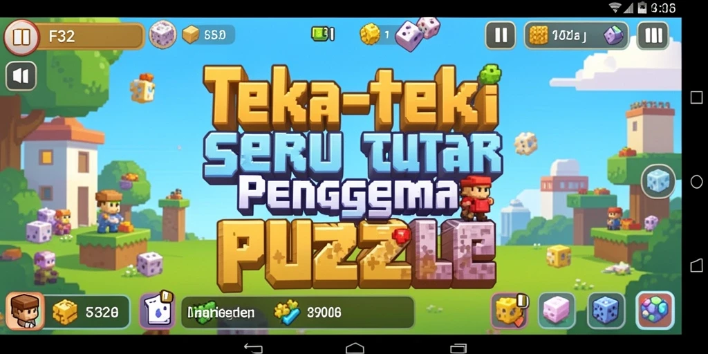 Screenshot F32 menunjukkan gameplay puzzle yang menantang dan mengasyikkan.