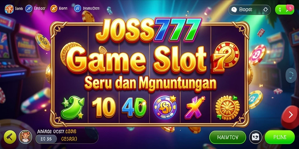 Tampilan menawan dari gameplay Slot JOSS777 yang seru dan interaktif.
