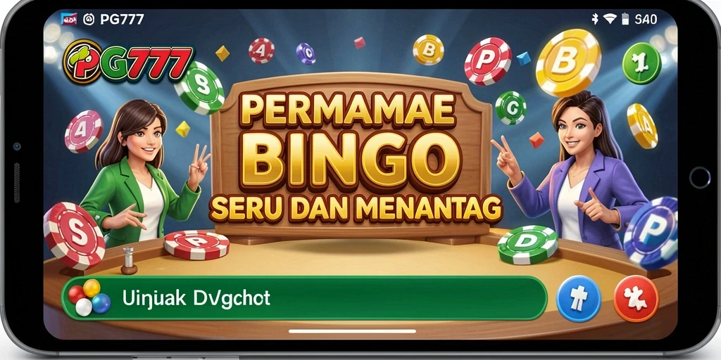 Tampilan gameplay PG777 yang menarik dengan suasana Bingo yang seru.