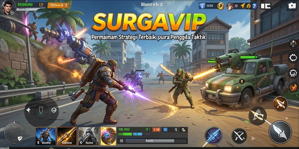 Tampilan gameplay SURGAVIP yang mendebarkan dan penuh strategi.