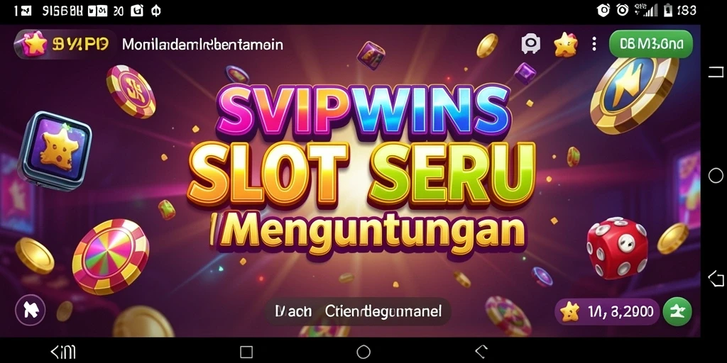 Screenshot SVIPWINS menampilkan pengalaman bermain Slot yang seru.