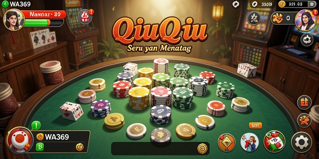 Screenshot menunjukkan aksi seru gameplay QiuQiu di WA369.